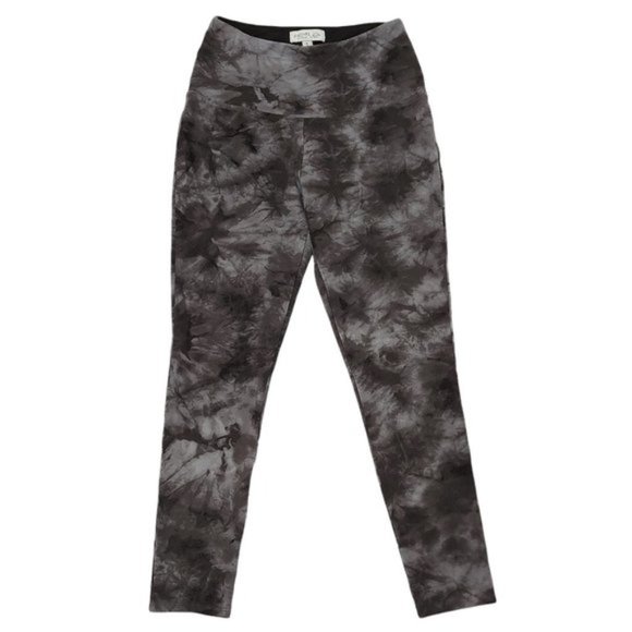 Rachel Zoe Athletic Leggings Size Small Mid Rise Tie-Dye Lightweight Gray - Picture 1 of 6